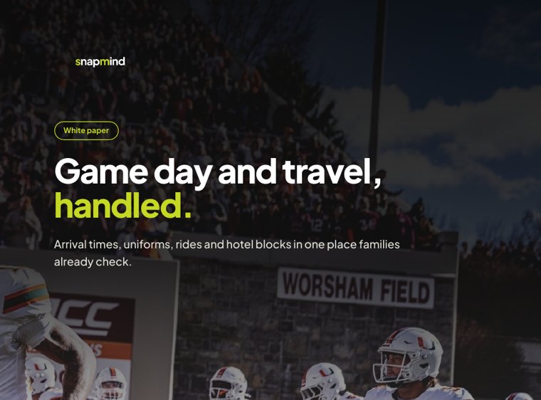 Cover of Game day and travel, handled