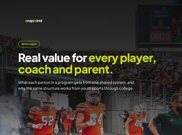 Cover of Real value for every player, coach and parent